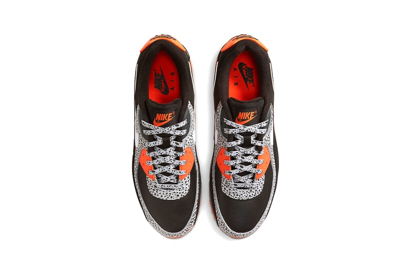 nike air max 90 safari black white safety orange details DA5427-001 release information buy cop purchase hanon