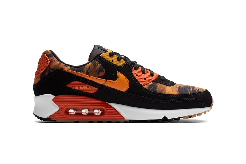 nike sportswear air max 90 starfish orange camo black white kumquat yellow CZ7889 001 official release date info photos price store list buying guide