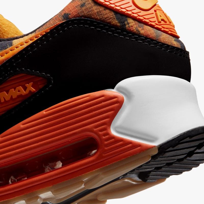 nike sportswear air max 90 starfish orange camo black white kumquat yellow CZ7889 001 official release date info photos price store list buying guide