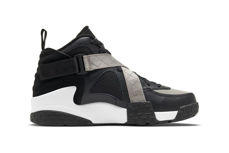 nike sportswear basketball air raid black gray white dc1412 001 2020 tinker hatfield official release date info photos price store list buying guide
