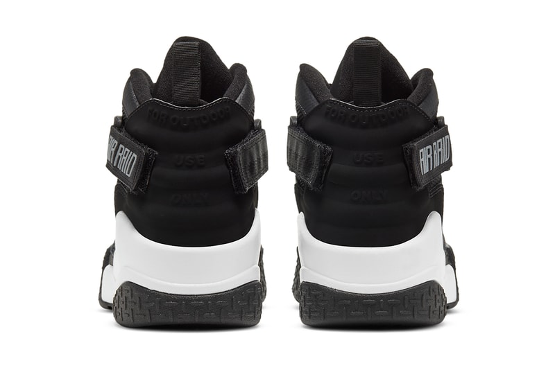 nike sportswear basketball air raid black gray white dc1412 001 2020 tinker hatfield official release date info photos price store list buying guide