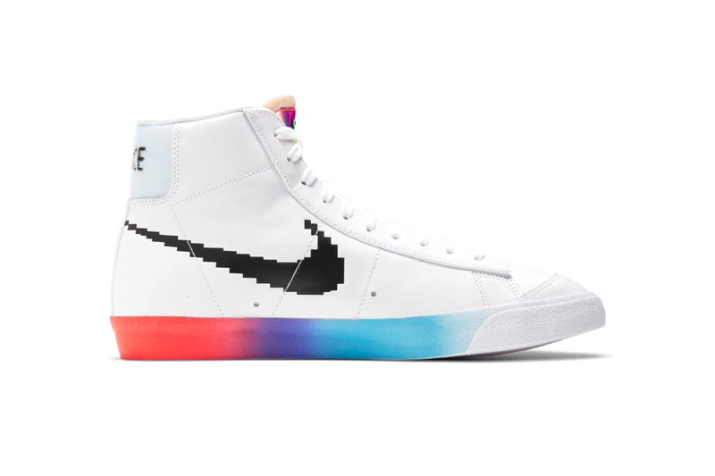 Off-White Nike Blazer Rainbow Soles Photos
