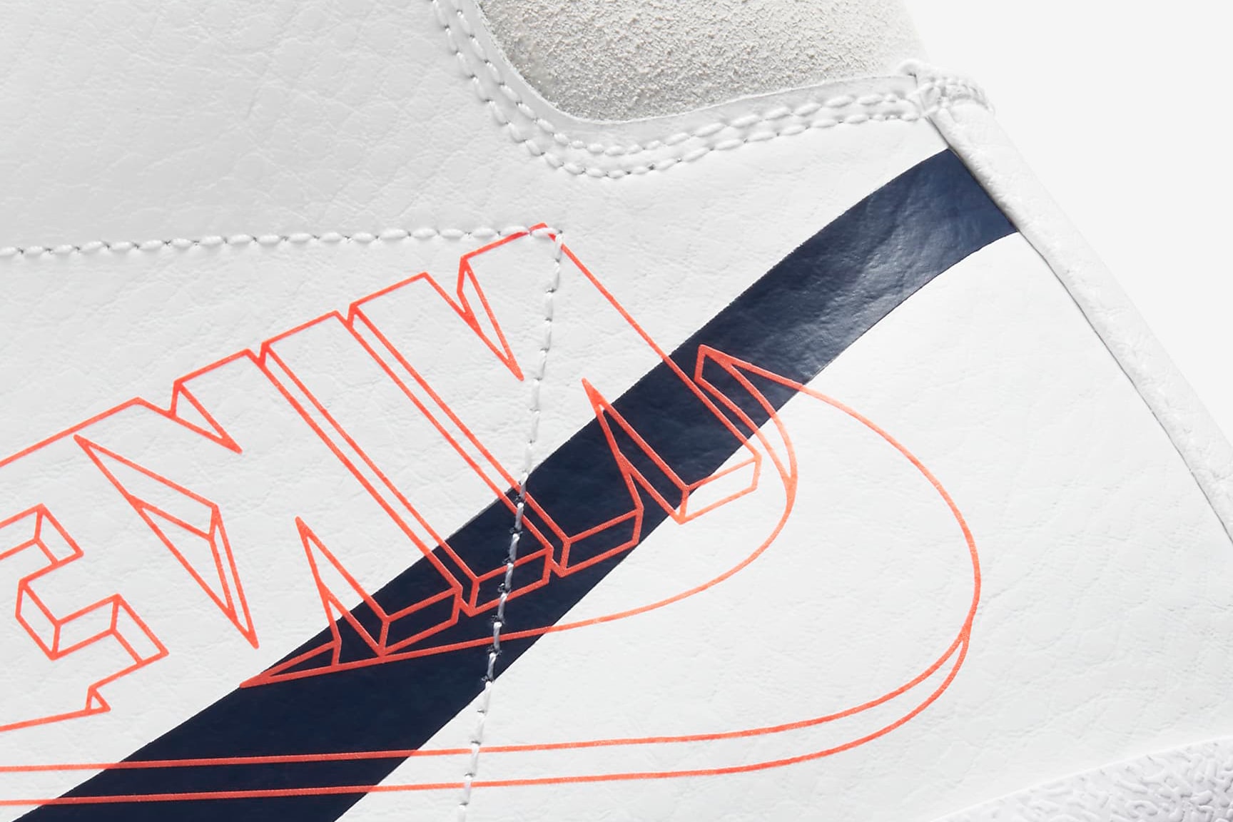 Nike Blazer Mid '77 "White/Sail/Summit White/Midnight Navy" DA4651-100 OG Basketball Sneaker Footwear Release Information Closer Look Double Swoosh Logo Tick 