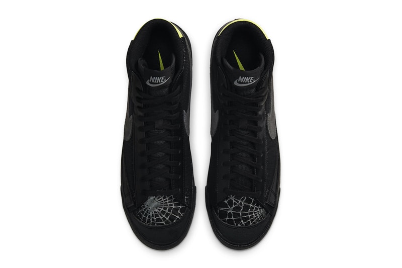 Nike Blazer Mid Spider Web Release dc1929-001 Date Info Buy Price Halloween Black 3M Reflective