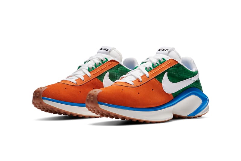 nike d ms x waffle starfish orange pine green sail blue white gum CQ0205 800 official release date info photos price store list buying guide