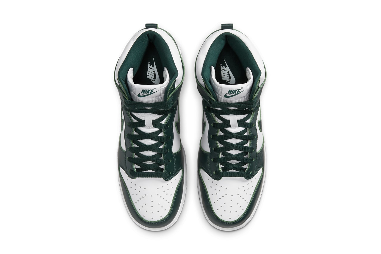 nike sportswear dunk high white pro green CZ8149 100 official release raffle date info photos price store list buying guide