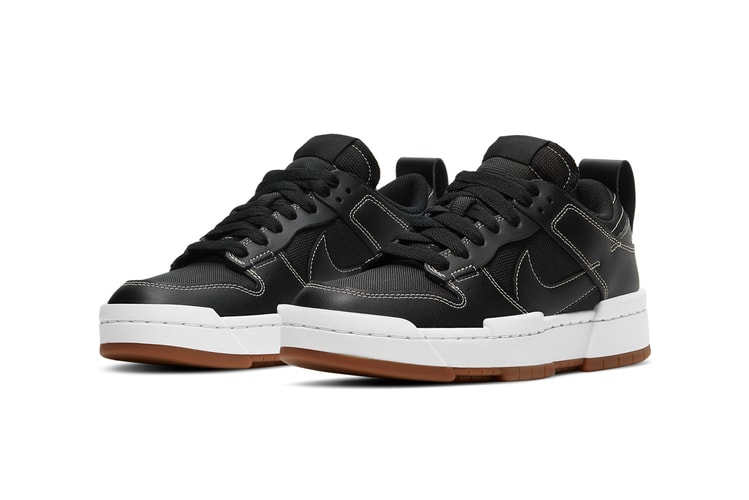 Nike Dunk Low Disrupt Returns in Contrast-Stitched Black, White and Gum