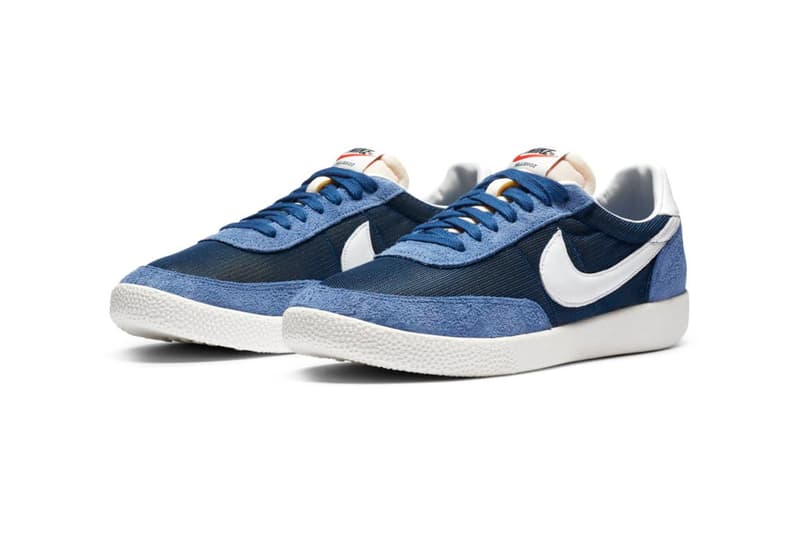 Nike Killshot OG SP "Black/White/Off-Noir" DC1982-001 "Coastal Blue/White/Stone Blue" DC1982-400 Release Information Classic Footwear Sneaker Design Original Shoe Swoosh Mesh Suede Foam