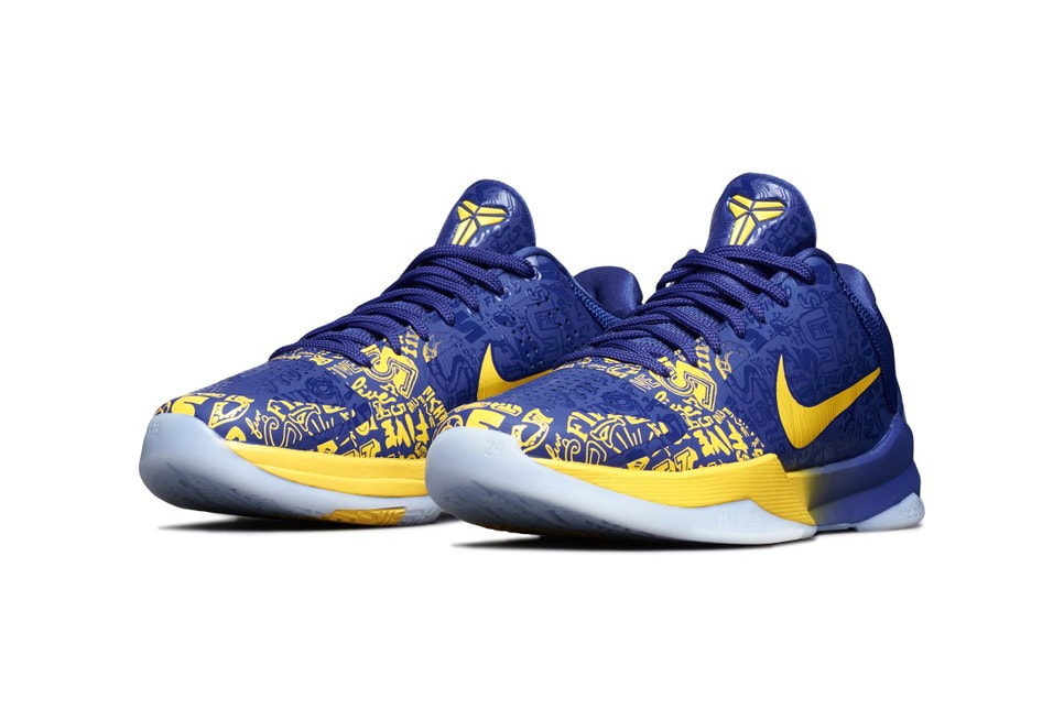 nike basketball kobe bryant 5 protro rings concord blue midwest gold yellow CD4991 400 official release date info photos price store list buying guide