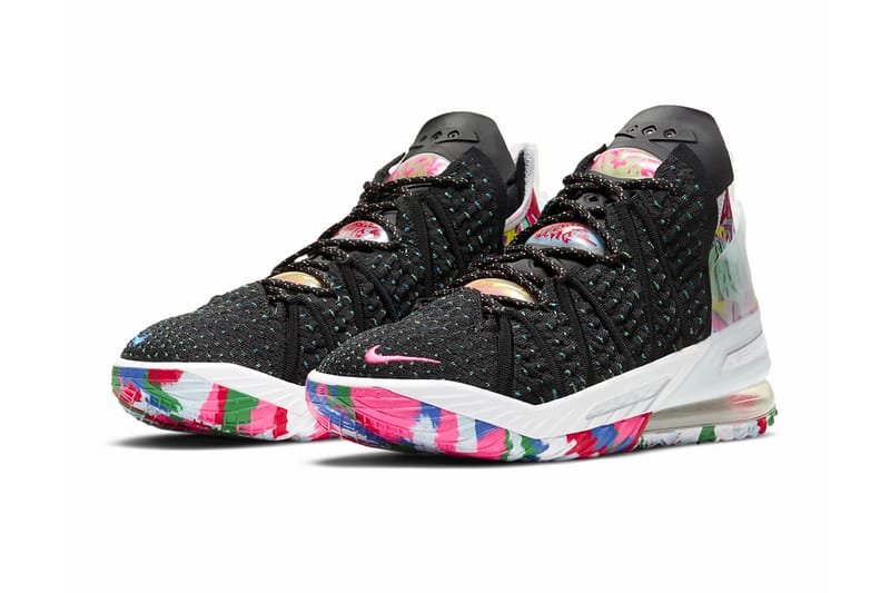 lebron james multicolor shoes