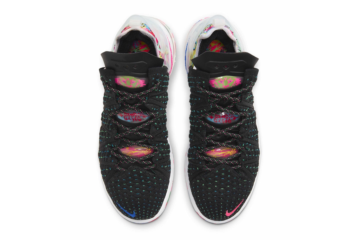 Nike LeBron 18 Multi-Color basketball shoe CQ9283 002 Release LeBron James Basketball sneakers shoes Los Angeles CQ9283-002