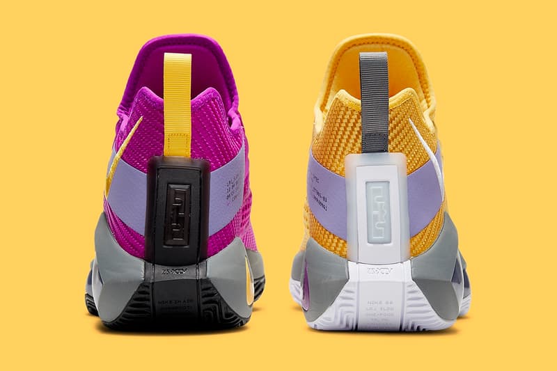 Nike LeBron Soldier 14 Lakers Official Look CK6047-500 Release Info Los Angeles Date Buy Price Yellow Purple