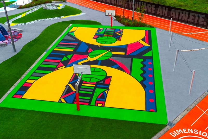Nike Sports by Art Playground Tokyo Japan Travel Olympics Toyosu cortez grind surfacing eco friendly sports ground public park