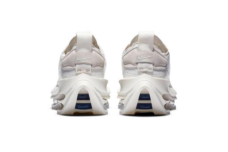 Nike Zoom Double Stacked "Summit White" Sneaker Release Information Tech Shoes Footwear WMNS Drop Date Swoosh Air Cushioning