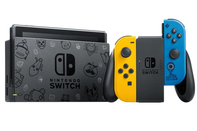 blue and yellow nintendo switch