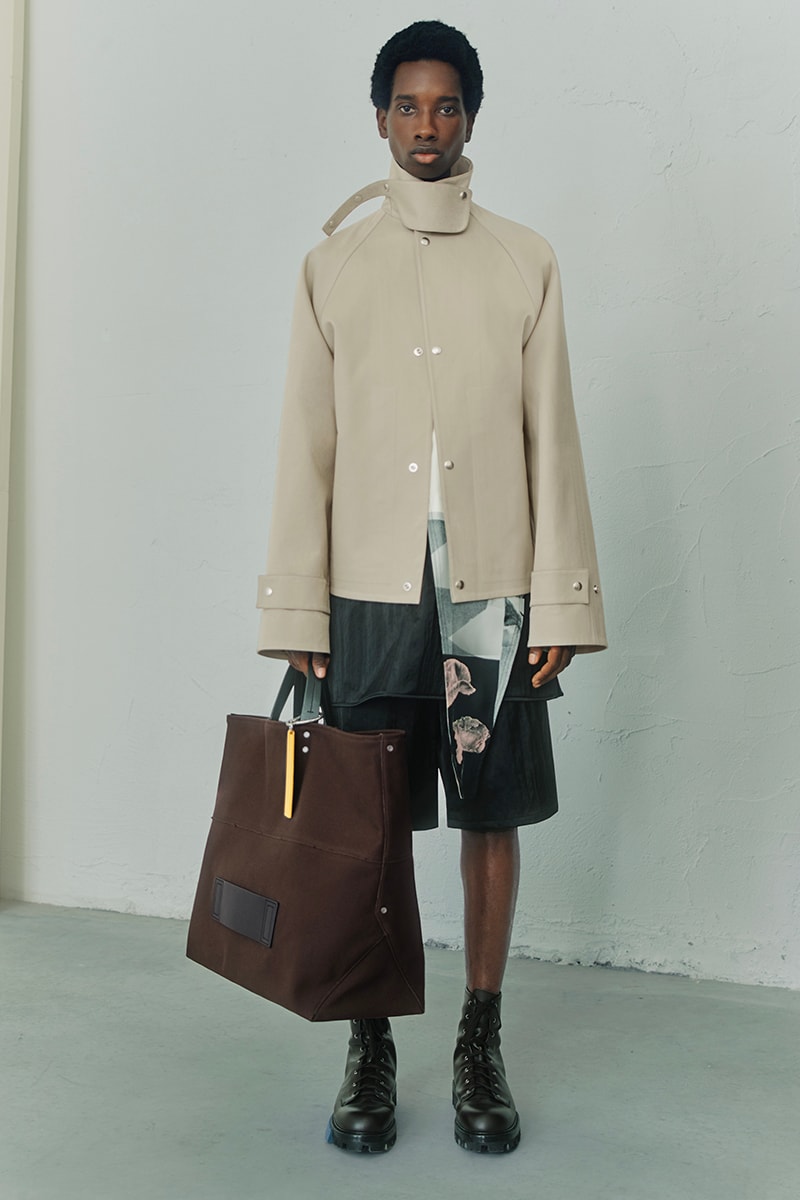 OAMC Spring Summer 2021 Lookbook military silhouettes clean fabric textures vibrant works conceptual artist John Baldessari
