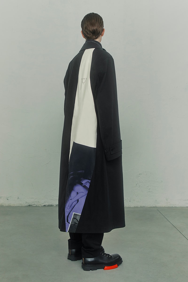 OAMC Spring Summer 2021 Lookbook military silhouettes clean fabric textures vibrant works conceptual artist John Baldessari