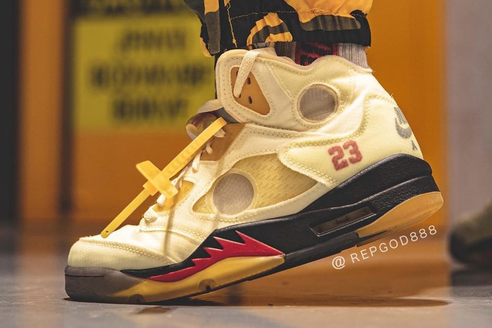 Off White X Air Jordan 5 Sail Release Info Photos Hypebeast Off White X Air Jordan 5 Sail Release Info Photos Hypebeast