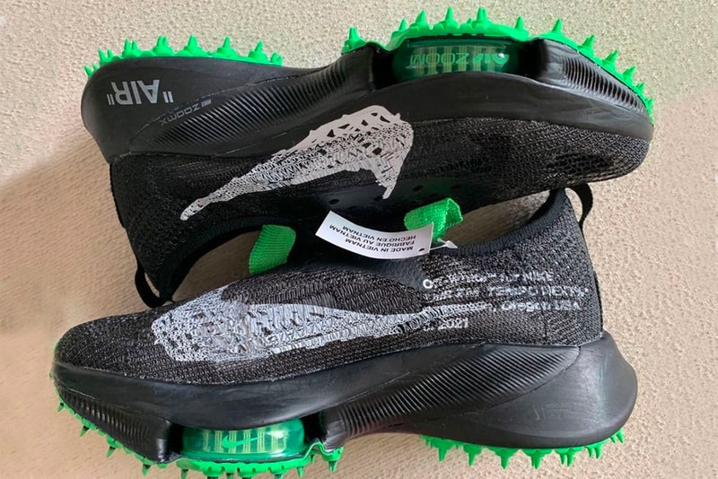 Off-White™ Nike Air Zoom Tempo NEXT% Leaked Look Info Virgil Abloh Black Solar Red Racer Blu Price Date 