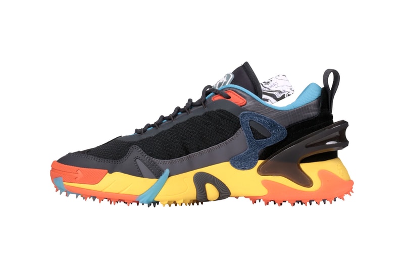 Off-White™ ODSY-2000 Sneaker Release Information Drop Date New Trainer Technical Trail Runner Retro Shoe Virgil Abloh "Blue/Black" "Multicolor" 15280759 15280760