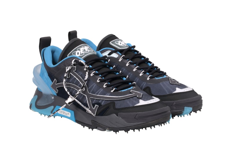 Off-White™ ODSY-2000 Sneaker Release Information Drop Date New Trainer Technical Trail Runner Retro Shoe Virgil Abloh "Blue/Black" "Multicolor" 15280759 15280760