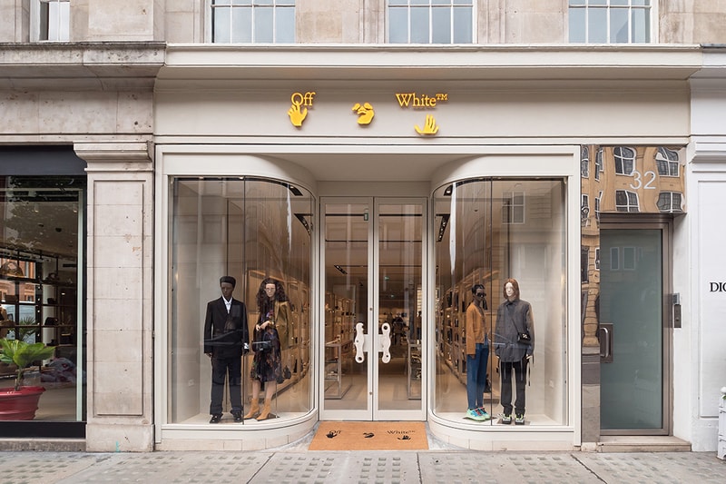 Off-White™ virgil abloh london sloane street knightsbridge store details opening look inside andew taylor parr