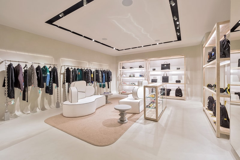 Off-White™ virgil abloh london sloane street knightsbridge store details opening look inside andew taylor parr