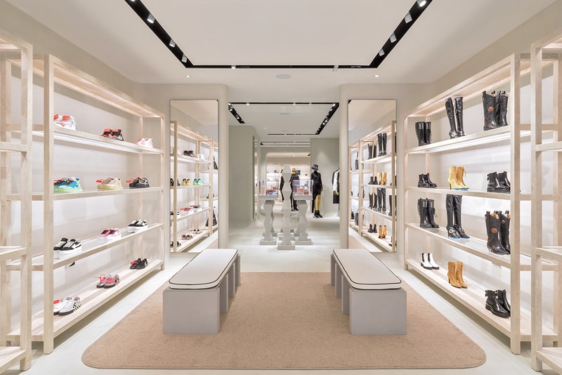 Off-White™ virgil abloh london sloane street knightsbridge store details opening look inside andew taylor parr
