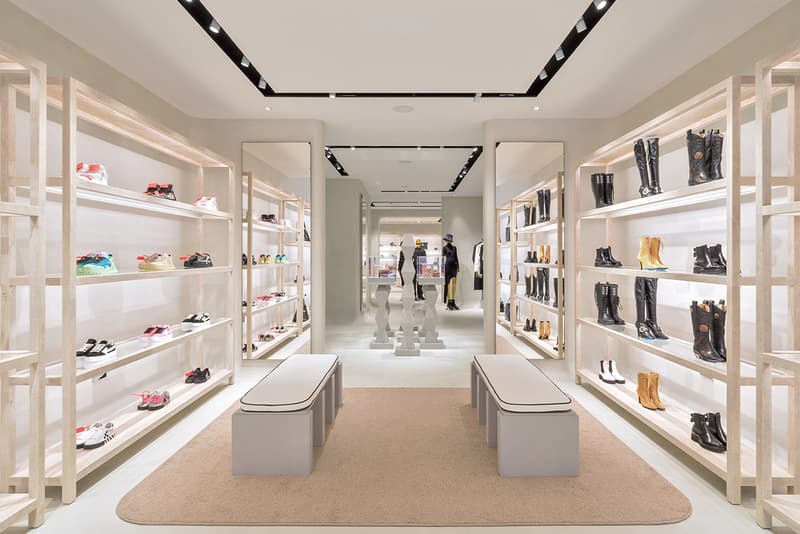 Off-White™ virgil abloh london sloane street knightsbridge store details opening look inside andew taylor parr