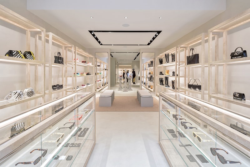 Off-White™ virgil abloh london sloane street knightsbridge store details opening look inside andew taylor parr
