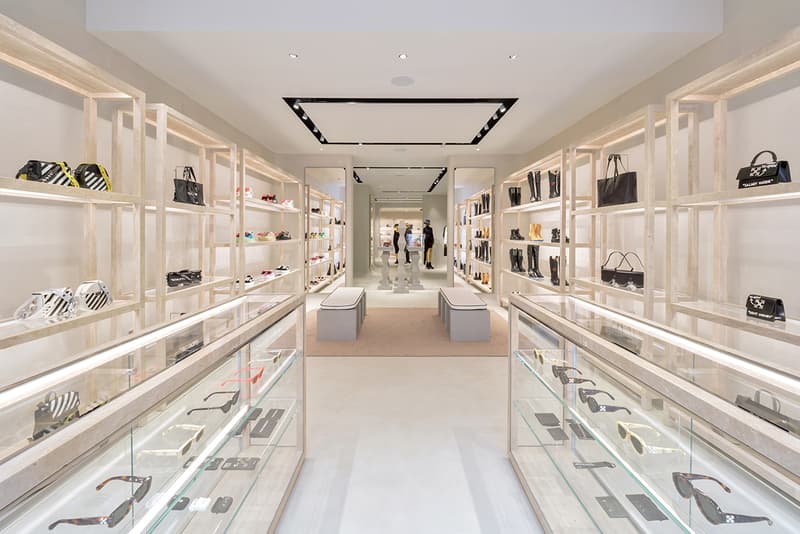 Off-White™ virgil abloh london sloane street knightsbridge store details opening look inside andew taylor parr