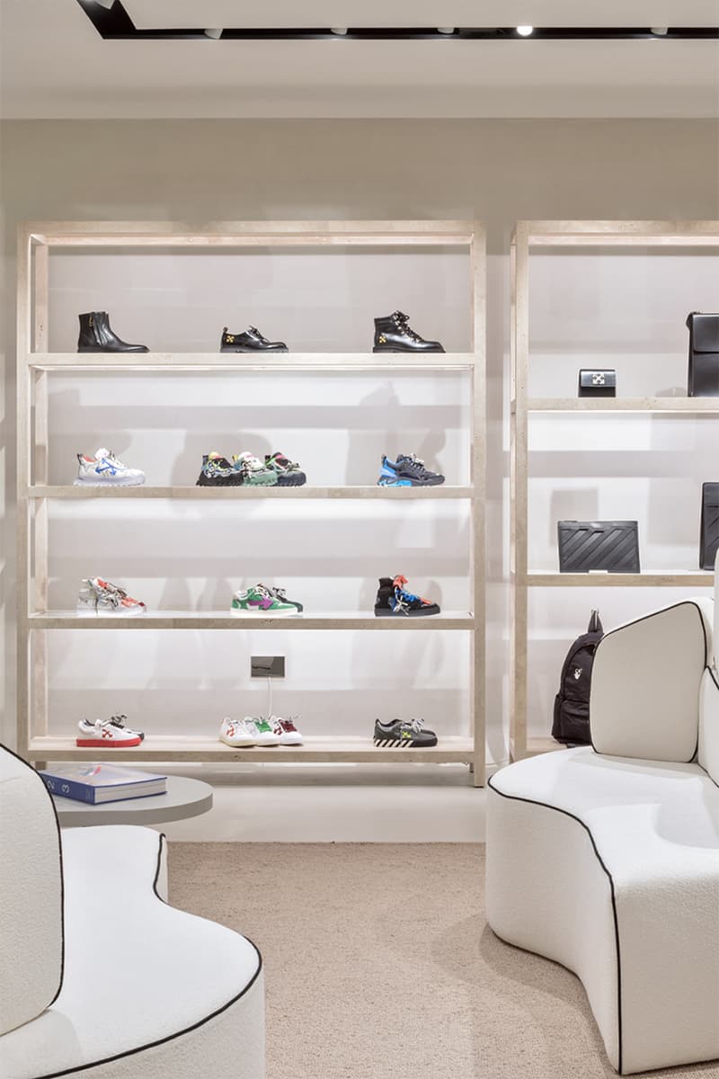 Off-White™ virgil abloh london sloane street knightsbridge store details opening look inside andew taylor parr