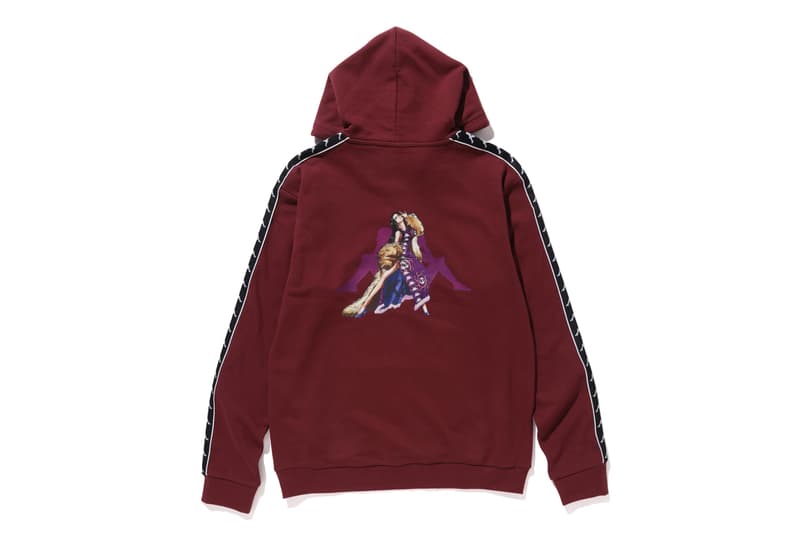 'One Piece' x Kappa Japan FW20 Collaboration fall winter 2020 second capsule collection hoodie track jacket shirt boa hancock monkey d luffy TrafalgarD Water Law