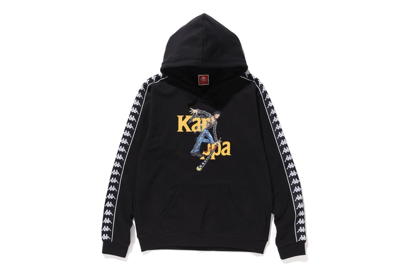 'One Piece' x Kappa Japan FW20 Collaboration fall winter 2020 second capsule collection hoodie track jacket shirt boa hancock monkey d luffy TrafalgarD Water Law