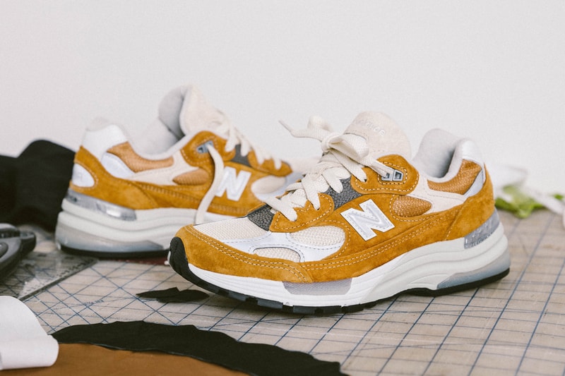 packer shoes new balance m992pk1 made in usa white silver grey tan official release date info photos price store list buying guide