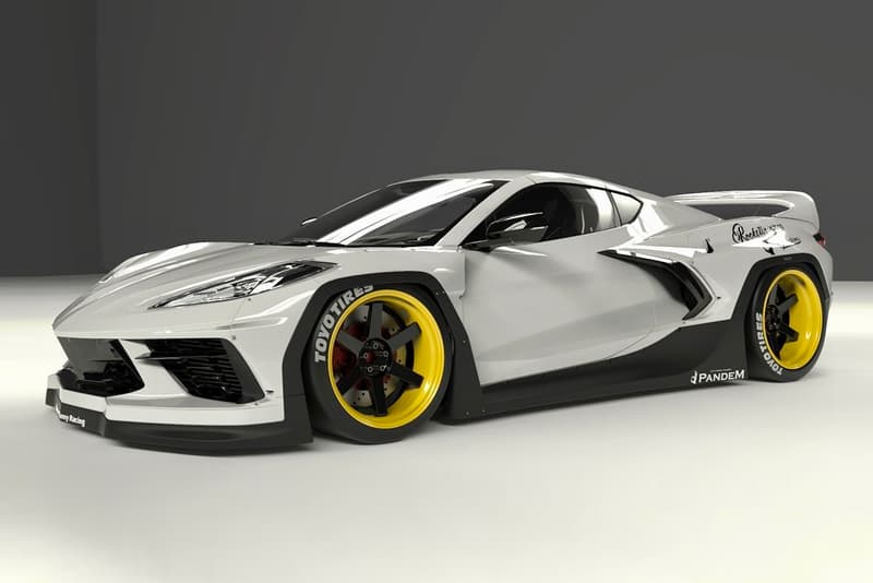 Pandem Unveils Its C8 Corvette Widebody Kit Pandem Rocketbunny Kyoto TRA-Kyoto Kei Miura cars supercars body kits aerodynamic