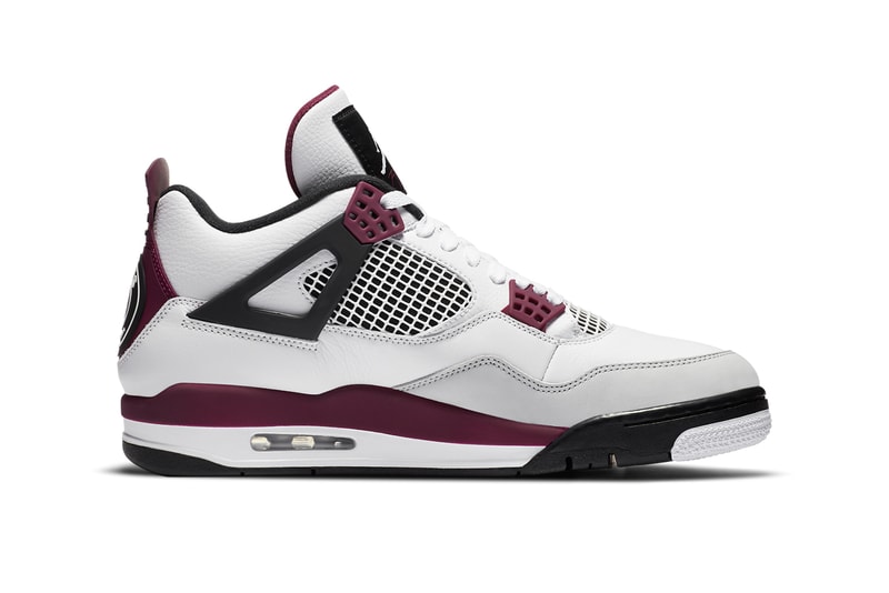 paris saint germain air jordan brand 4 white neutral grey black bordeaux cz5624 100 official release date info photos price store list buying guide
