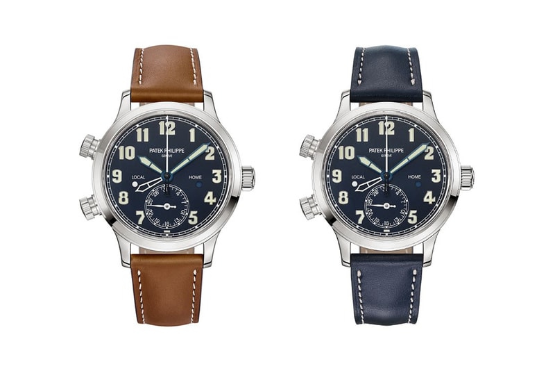 patek philippe calatrava pilot travel time gmt dual time zone watch travel Ref 7234G 001