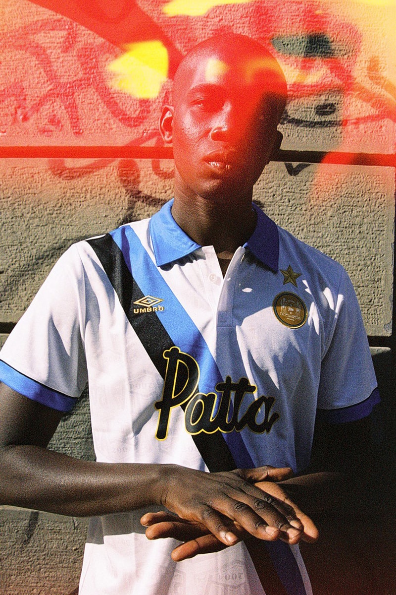 patta Inter Milan 1993 94 season Uefa cup away kit white blue sash release information