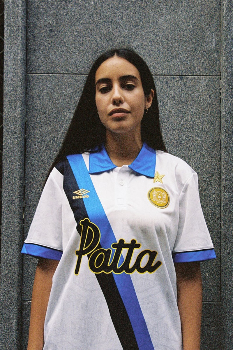 patta Inter Milan 1993 94 season Uefa cup away kit white blue sash release information