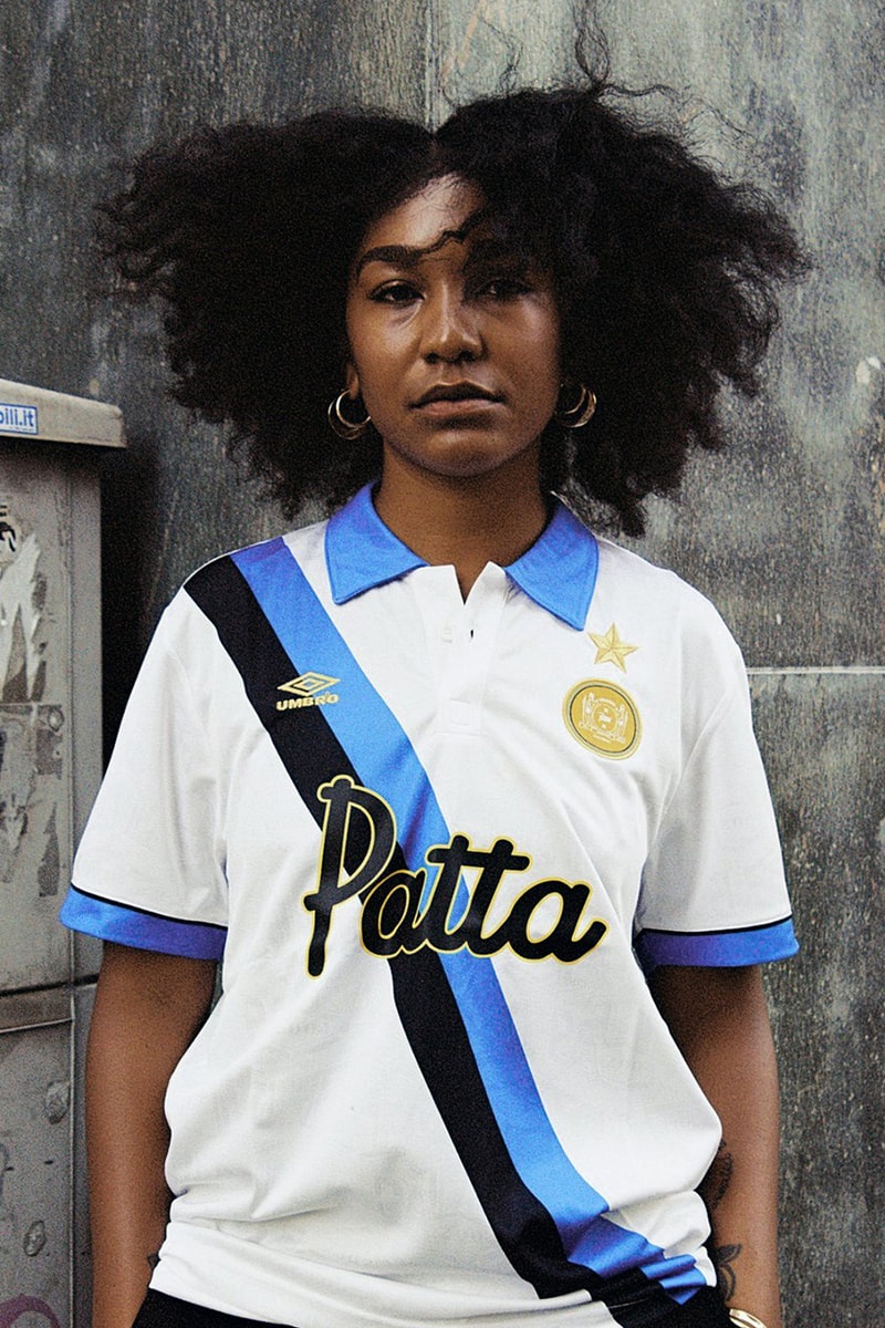 patta Inter Milan 1993 94 season Uefa cup away kit white blue sash release information