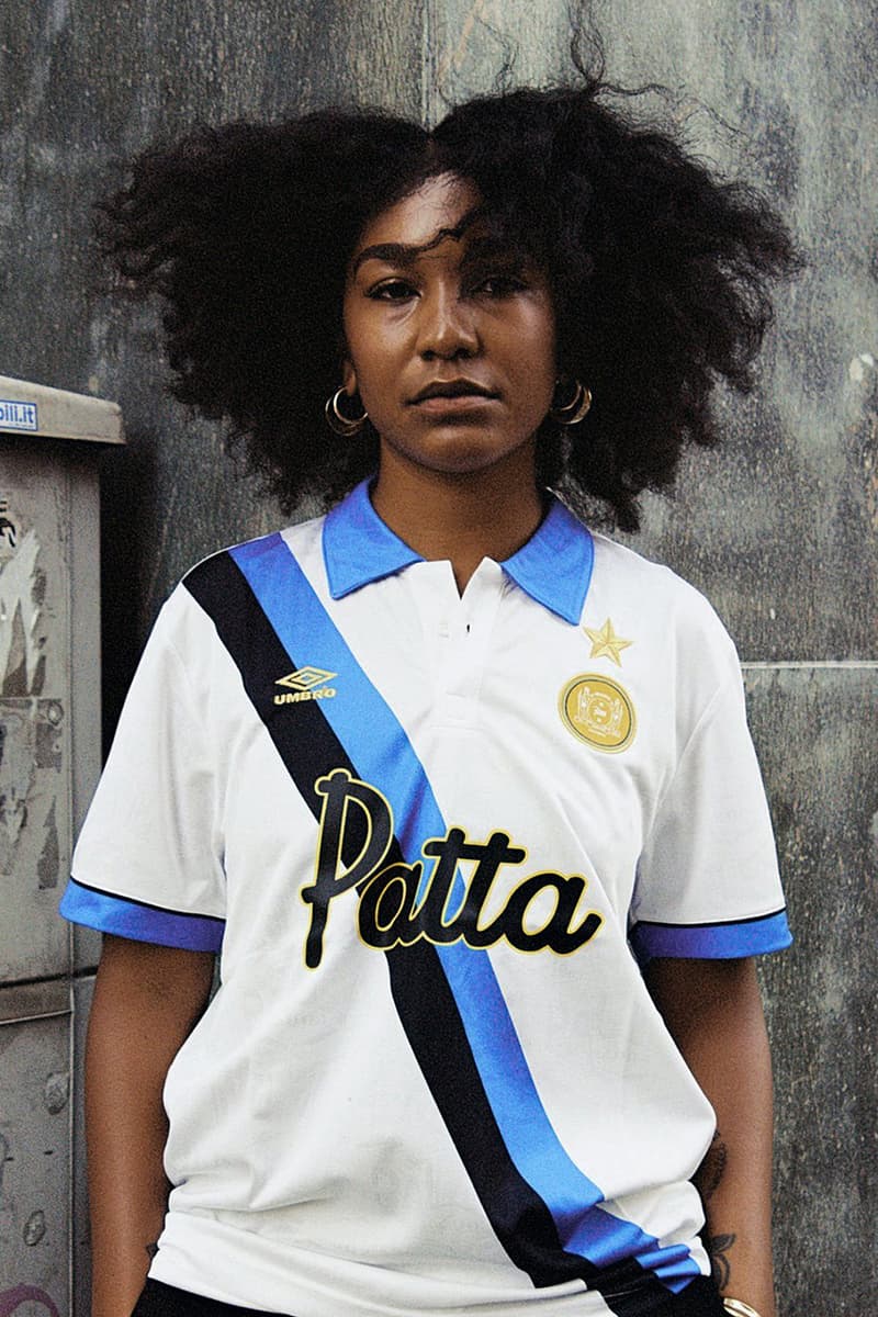 patta Inter Milan 1993 94 season Uefa cup away kit white blue sash release information