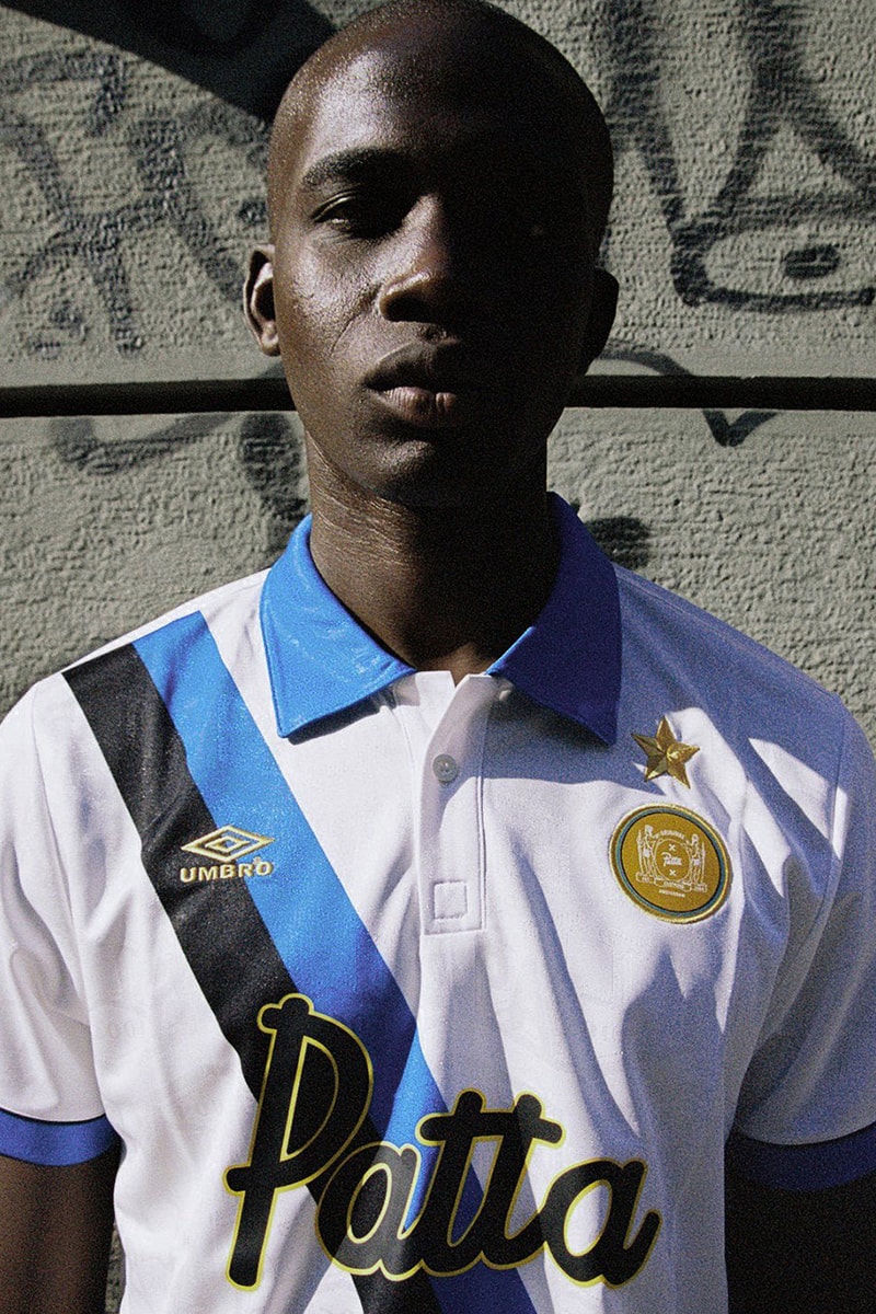patta Inter Milan 1993 94 season Uefa cup away kit white blue sash release information
