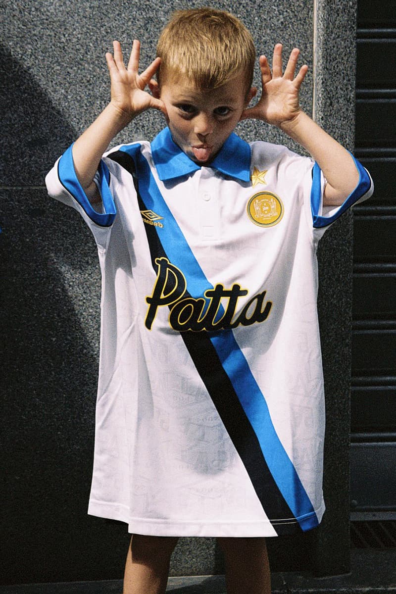patta Inter Milan 1993 94 season Uefa cup away kit white blue sash release information
