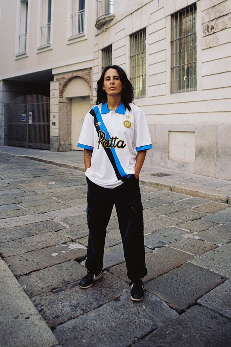 patta Inter Milan 1993 94 season Uefa cup away kit white blue sash release information