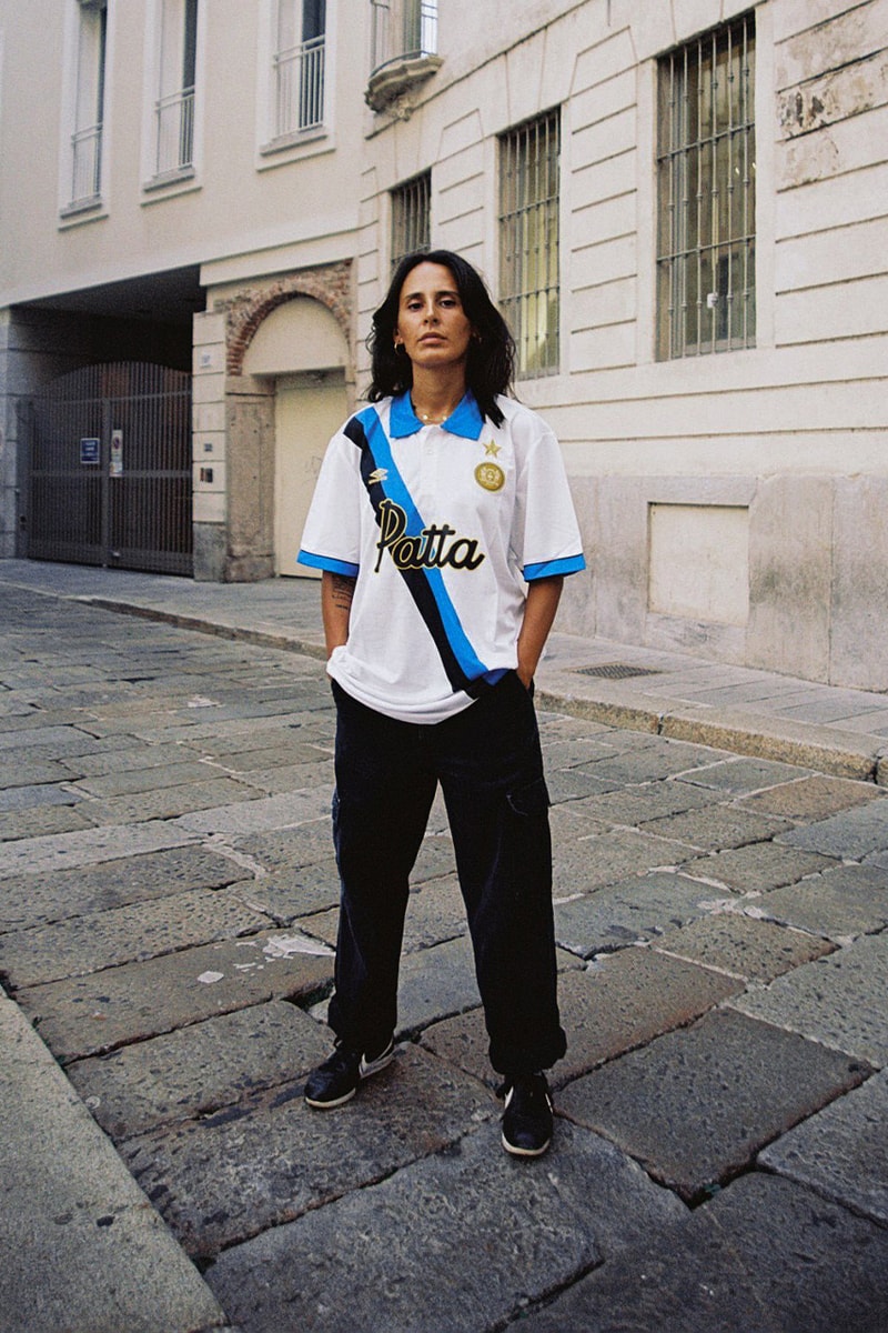patta Inter Milan 1993 94 season Uefa cup away kit white blue sash release information