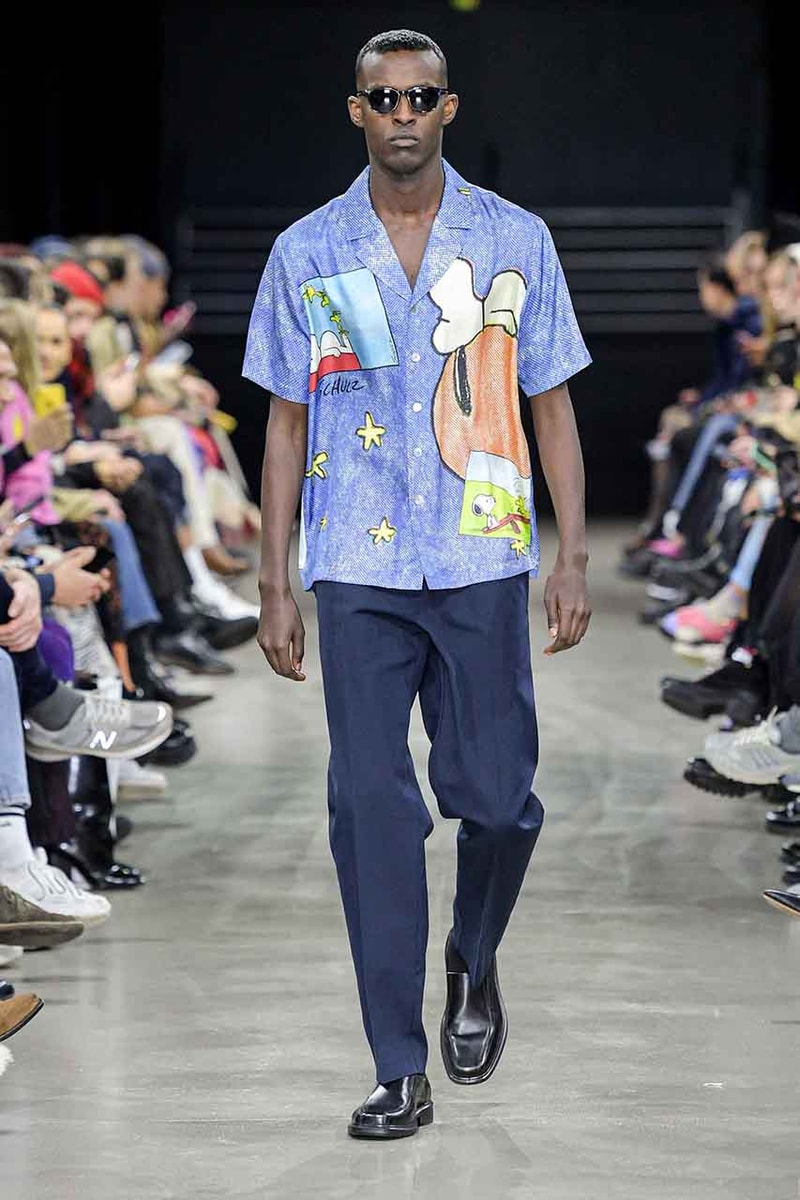 Peanuts x Soulland Fall/Winter 2020 Capsule Collection Closer Look FW20 Runway Charles M. Schulz Copenhagen Comic Strips Silk Silas Adler 