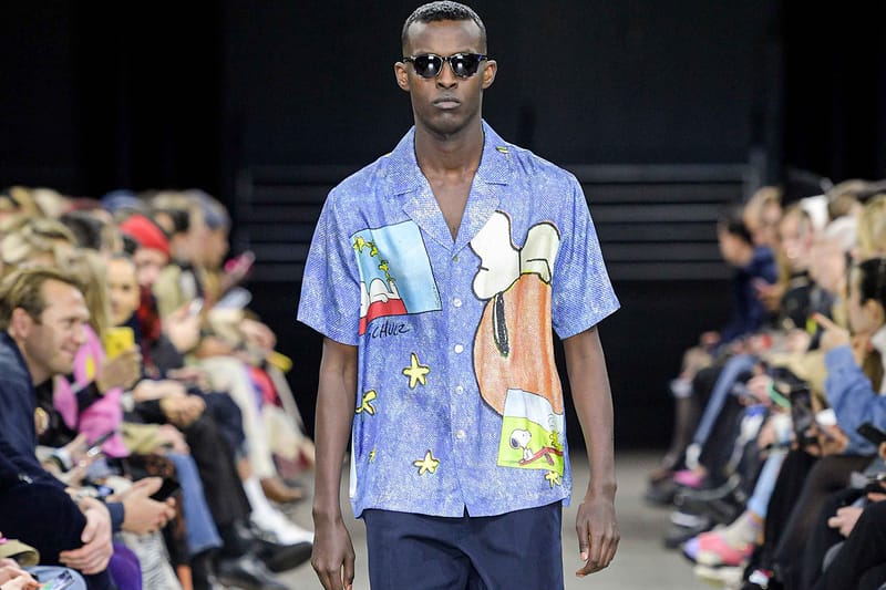 Peanuts' Hand-Drawn Vintage Comic Strips Decorate Soulland's Silk Shirts