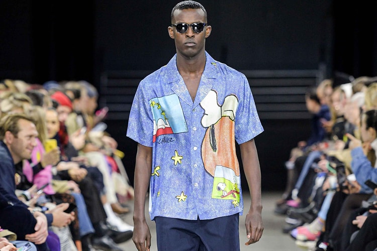 Peanuts' Hand-Drawn Vintage Comic Strips Decorate Soulland's Silk Shirts