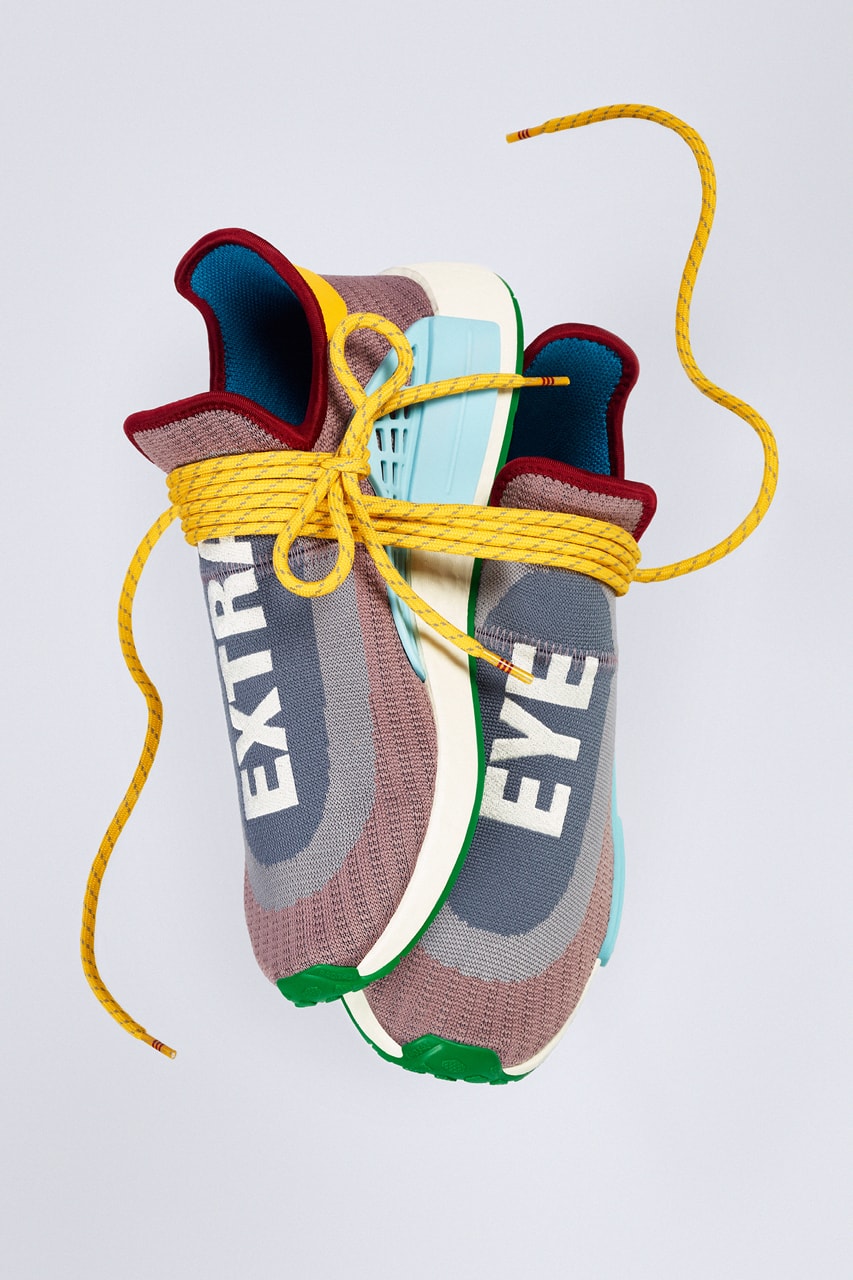pharrell williams adidas originals nmd hu extra eye legacy purple gray orange blue white official release date info photos price store list buying guide